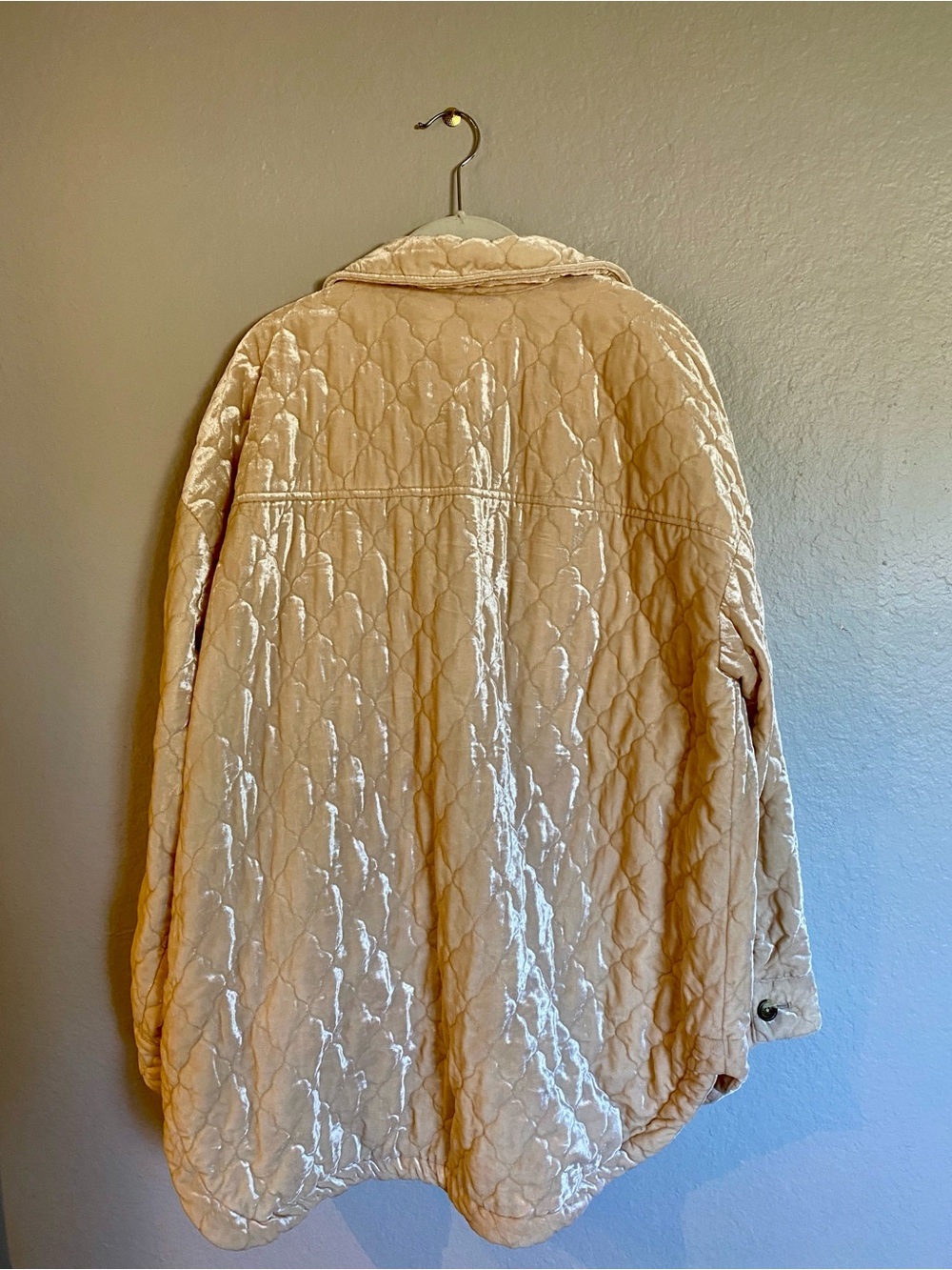 Anthropologie Velvet Quilted Shacket/Jacket | Size: Large (Oversized Fit) - Picture 5 of 5